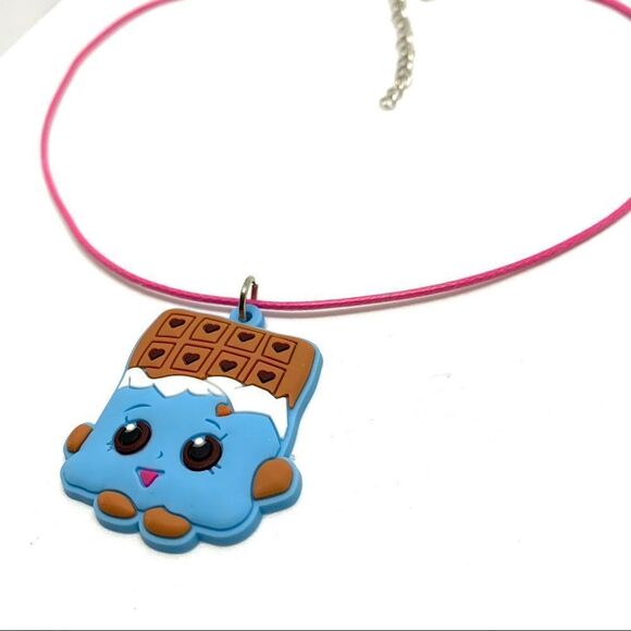 Shopkin Chocolate SOFT PVC Kid’s Necklace (W2) - Picture 2 of 5